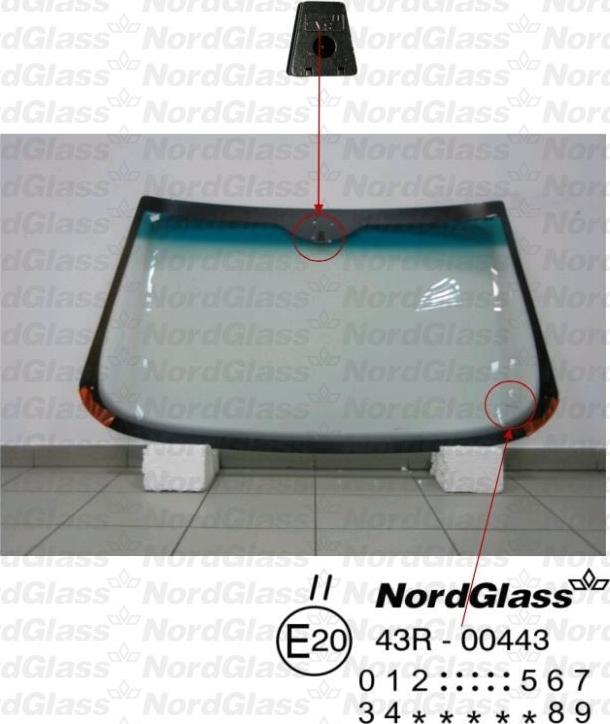 NordGlass 4043978 - Вітрове скло autocars.com.ua