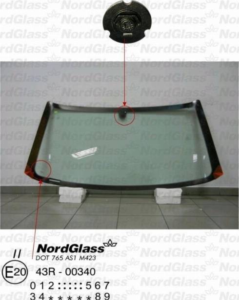 NordGlass 4043983 - Вітрове скло autocars.com.ua