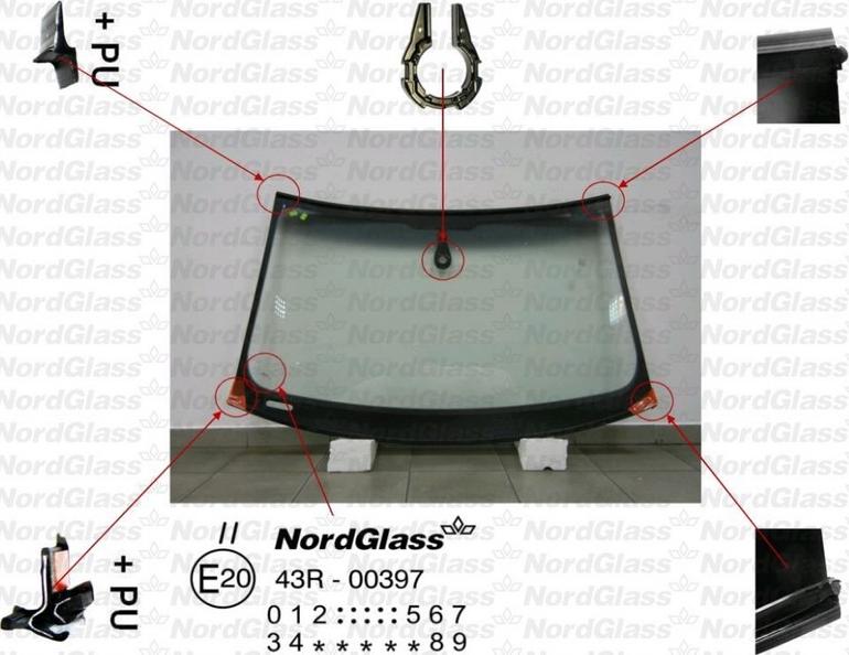 NordGlass 4043990 - Ветровое стекло avtokuzovplus.com.ua