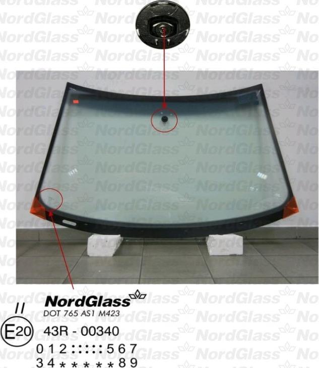 NordGlass 4043991 - Ветровое стекло avtokuzovplus.com.ua