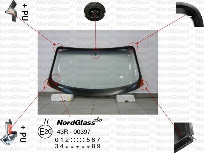 NordGlass 4043993 - Ветровое стекло avtokuzovplus.com.ua