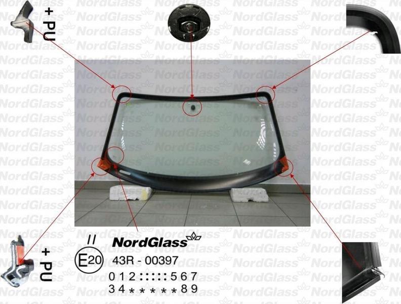 NordGlass 4043994 - Ветровое стекло avtokuzovplus.com.ua
