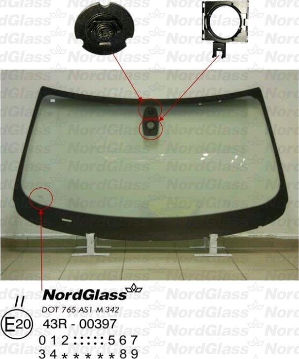 NordGlass 4043997 - Ветровое стекло avtokuzovplus.com.ua