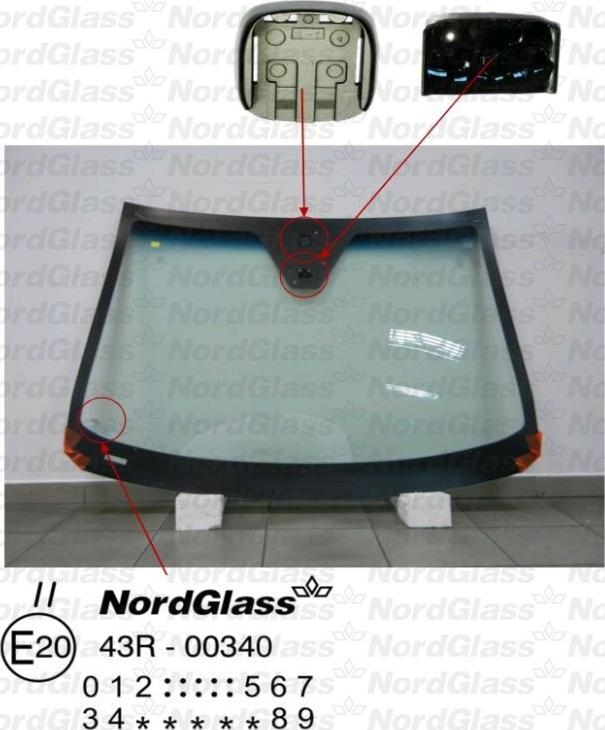 NordGlass 4044003 - Вітрове скло autocars.com.ua