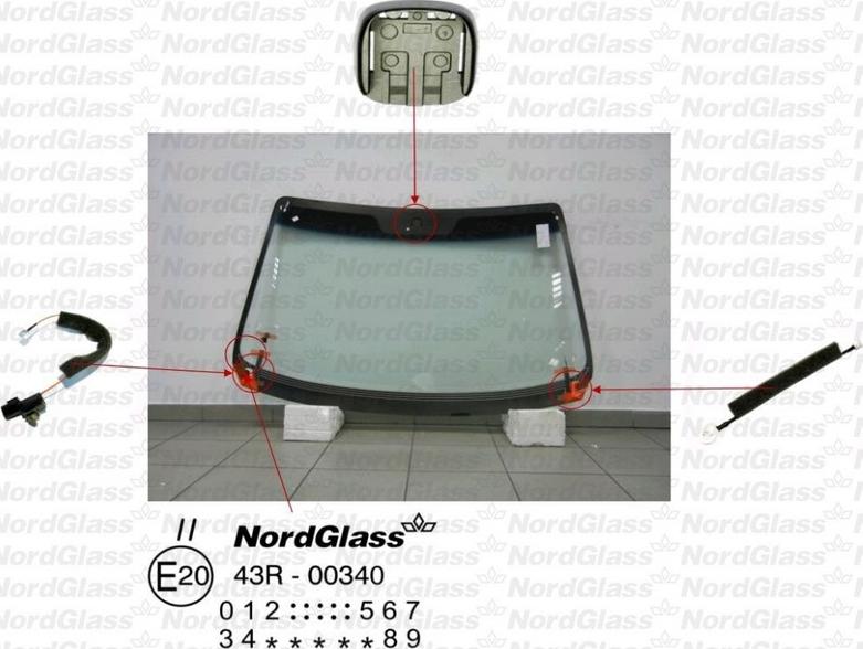 NordGlass 4044031 - Вітрове скло autocars.com.ua