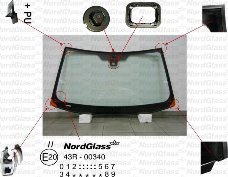 NordGlass 4044036 - Вітрове скло autocars.com.ua