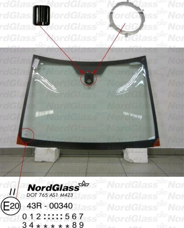 NordGlass 4044037 - Ветровое стекло avtokuzovplus.com.ua