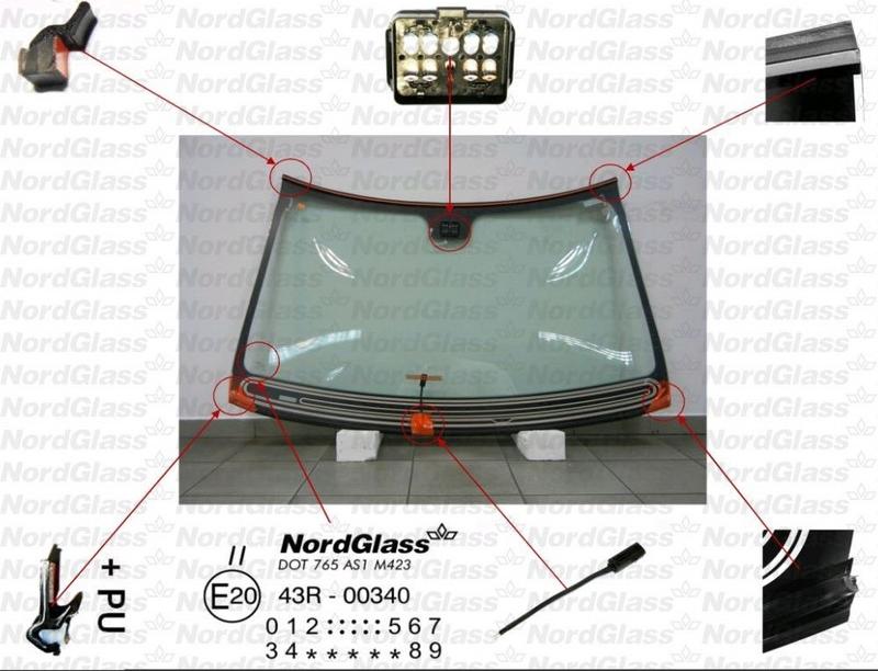 NordGlass 4044039 - Вітрове скло autocars.com.ua