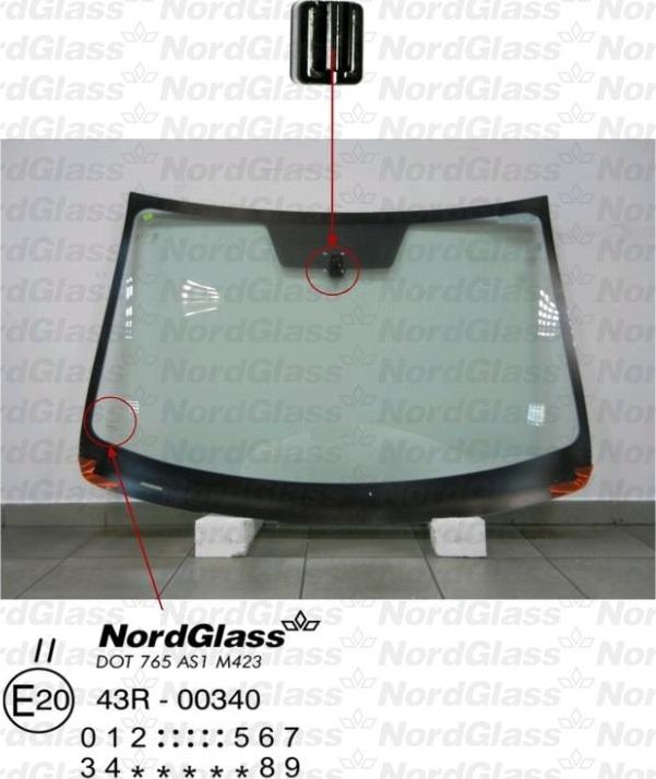 NordGlass 4044046 - Ветровое стекло avtokuzovplus.com.ua