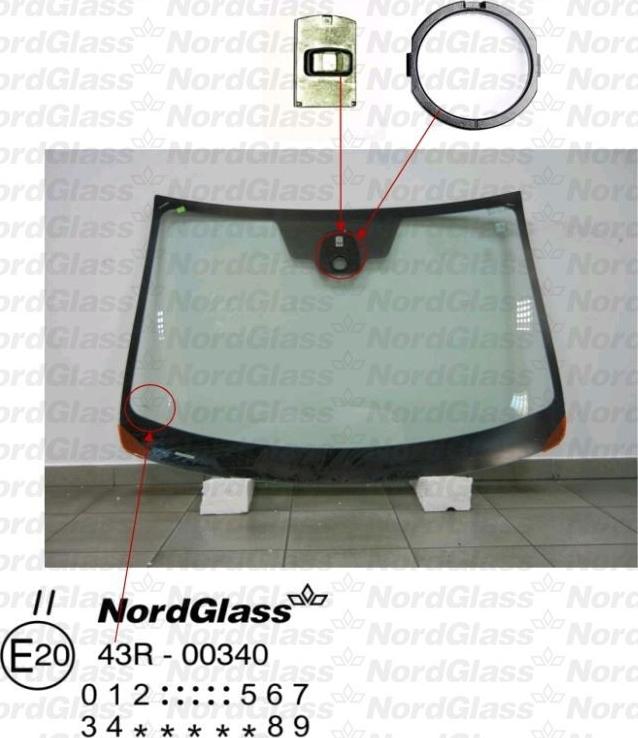 NordGlass 4044047 - Ветровое стекло avtokuzovplus.com.ua
