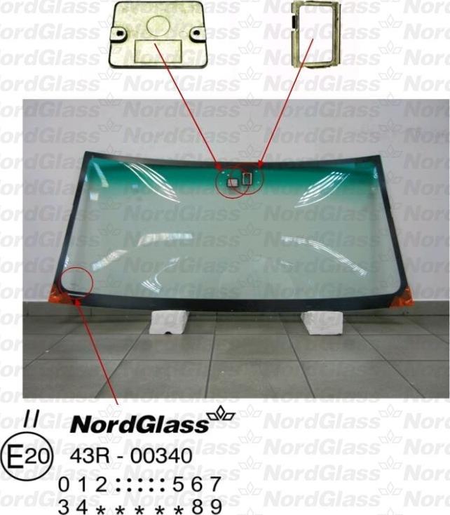 NordGlass 4044056 - Вітрове скло autocars.com.ua