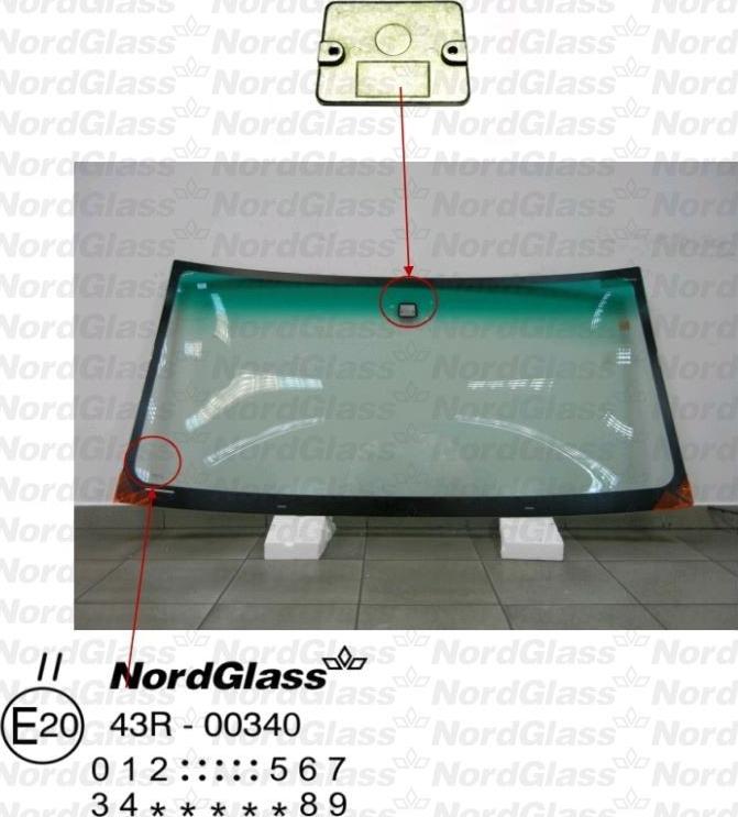 NordGlass 4044057 - Вітрове скло autocars.com.ua