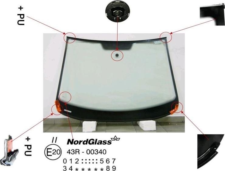 NordGlass 4044065 - Вітрове скло autocars.com.ua