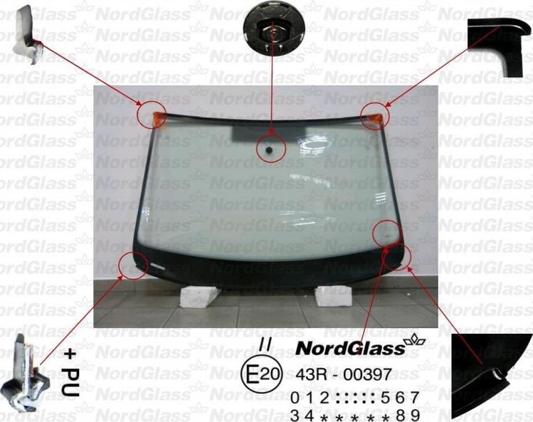 NordGlass 4044070 - Вітрове скло autocars.com.ua