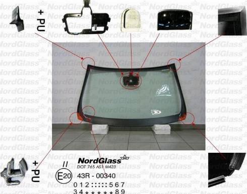 NordGlass 4044084 - Ветровое стекло avtokuzovplus.com.ua