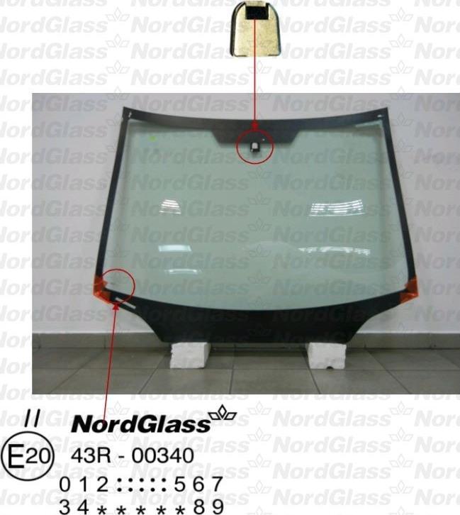 NordGlass 4044086 - Вітрове скло autocars.com.ua