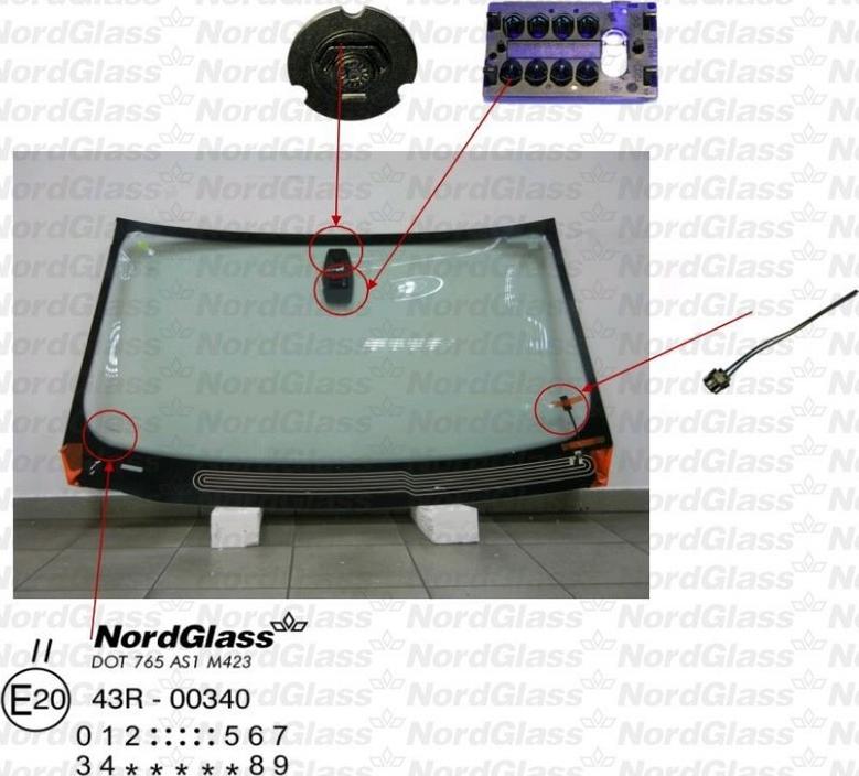NordGlass 4044101 - Ветровое стекло avtokuzovplus.com.ua