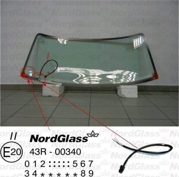 NordGlass 4044121 - Вітрове скло autocars.com.ua