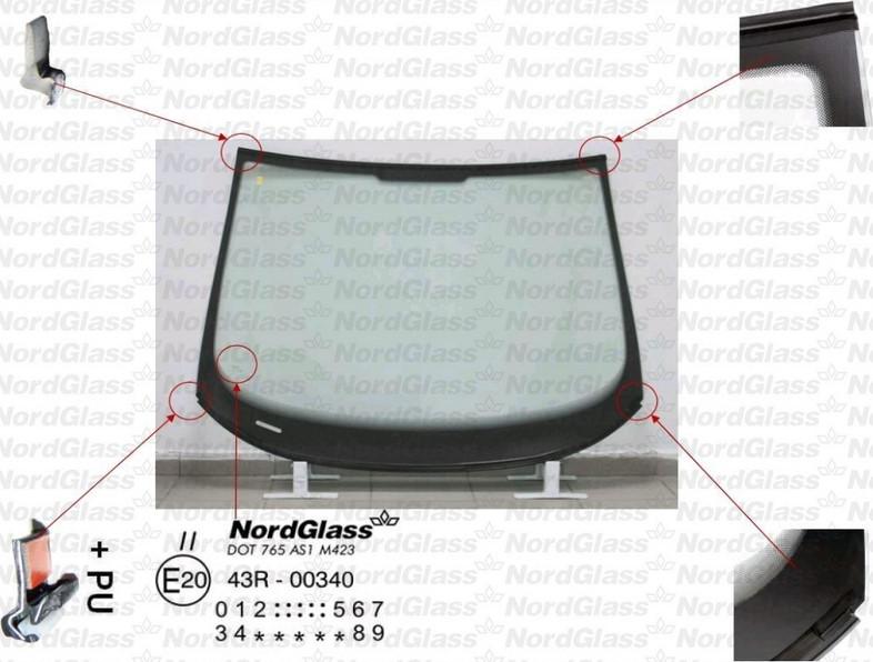 NordGlass 4044130 - Ветровое стекло avtokuzovplus.com.ua