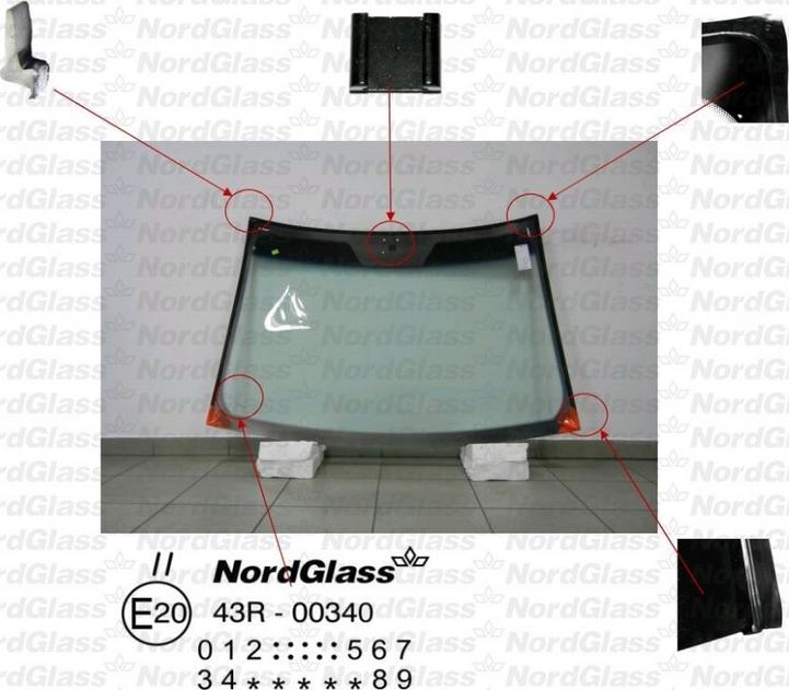 NordGlass 4044137 - Вітрове скло autocars.com.ua