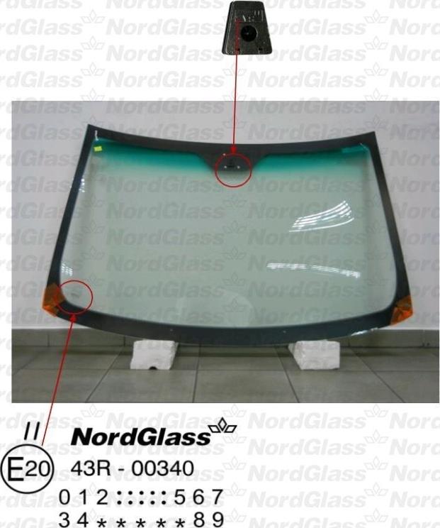 NordGlass 4044139 - Вітрове скло autocars.com.ua