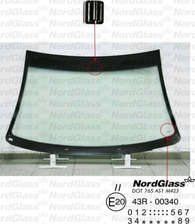 NordGlass 4044140 - Ветровое стекло avtokuzovplus.com.ua