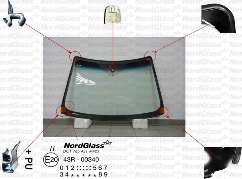 NordGlass 4044145 - Ветровое стекло avtokuzovplus.com.ua