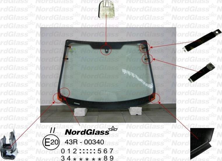 NordGlass 4044147 - Вітрове скло autocars.com.ua