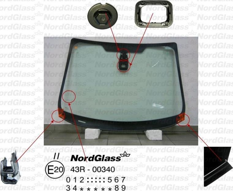 NordGlass 4044148 - Вітрове скло autocars.com.ua