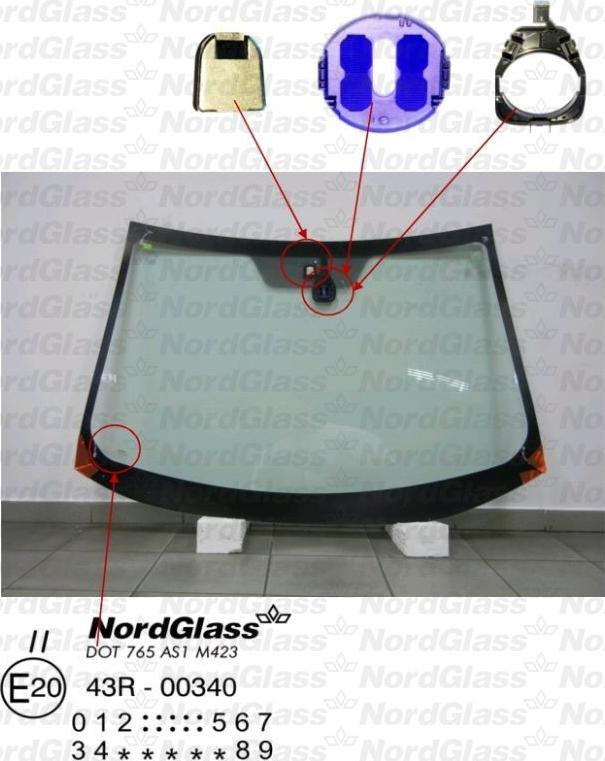 NordGlass 4044151 - Ветровое стекло avtokuzovplus.com.ua