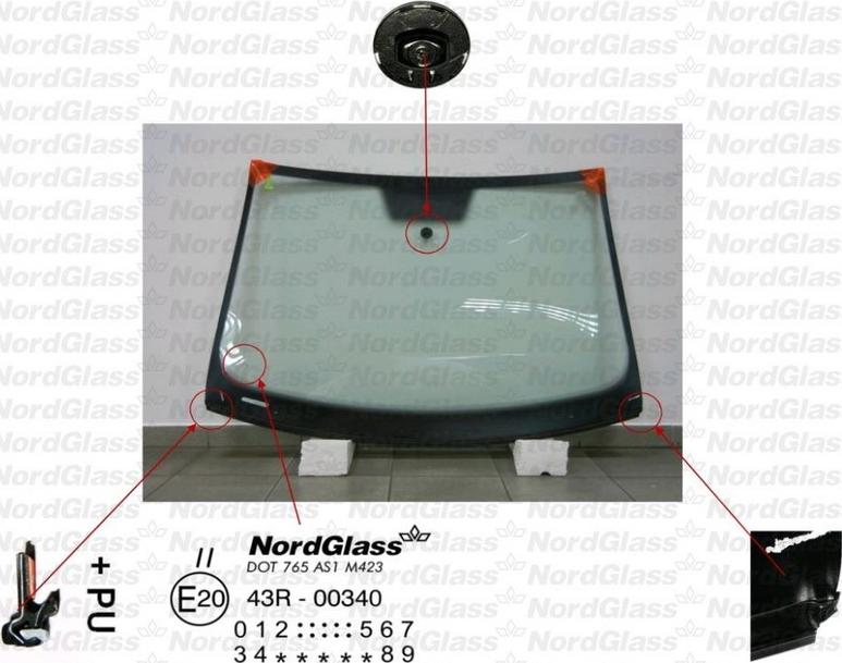 NordGlass 4044154 - Ветровое стекло avtokuzovplus.com.ua