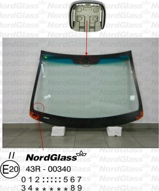 NordGlass 4044183 - Вітрове скло autocars.com.ua