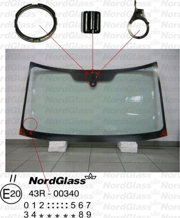 NordGlass 4044184 - Ветровое стекло avtokuzovplus.com.ua