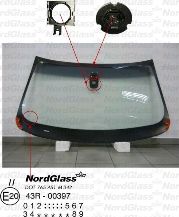 NordGlass 4044194 - Ветровое стекло avtokuzovplus.com.ua