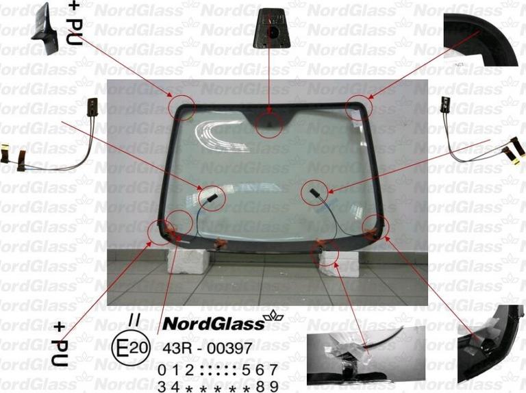 NordGlass 4044197 - Вітрове скло autocars.com.ua