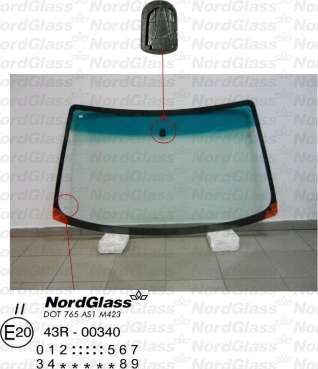 NordGlass 4044200 - Вітрове скло autocars.com.ua