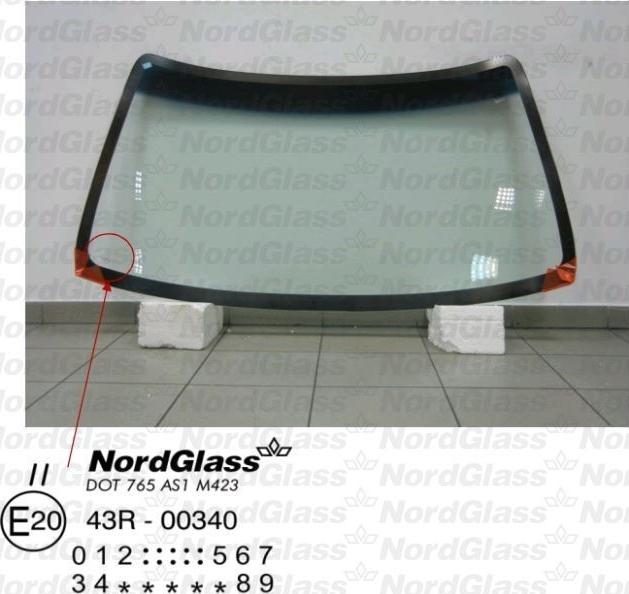 NordGlass 4044207 - Вітрове скло autocars.com.ua