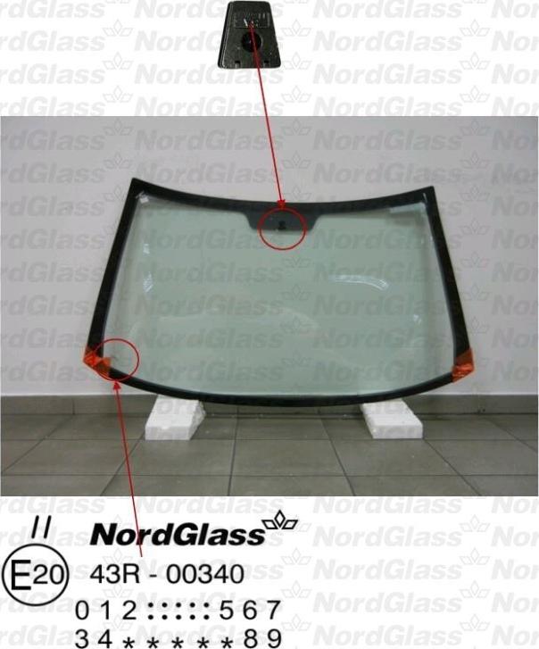 NordGlass 4044234 - Вітрове скло autocars.com.ua