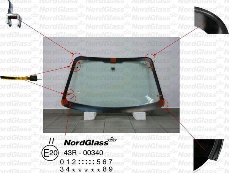 NordGlass 4044239 - Вітрове скло autocars.com.ua