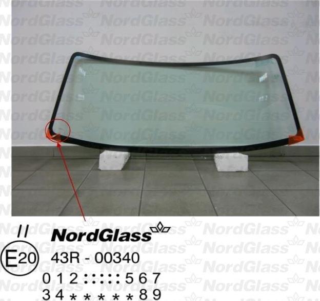 NordGlass 4044246 - Вітрове скло autocars.com.ua