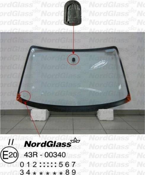 NordGlass 4044272 - Вітрове скло autocars.com.ua