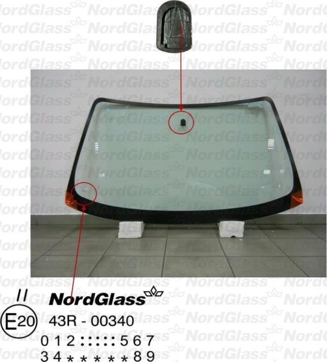 NordGlass 4044274 - Ветровое стекло avtokuzovplus.com.ua