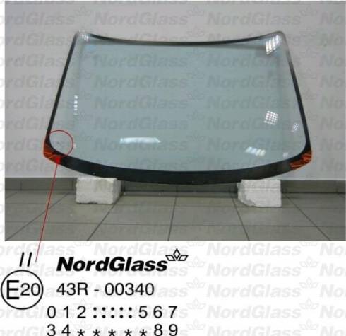 NordGlass 4044318 - Вітрове скло autocars.com.ua