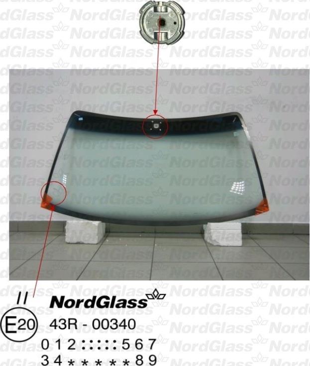 NordGlass 4044341 - Вітрове скло autocars.com.ua