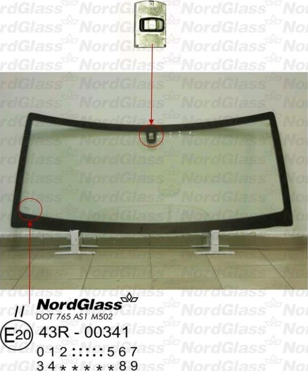 NordGlass 4044365 - Вітрове скло autocars.com.ua