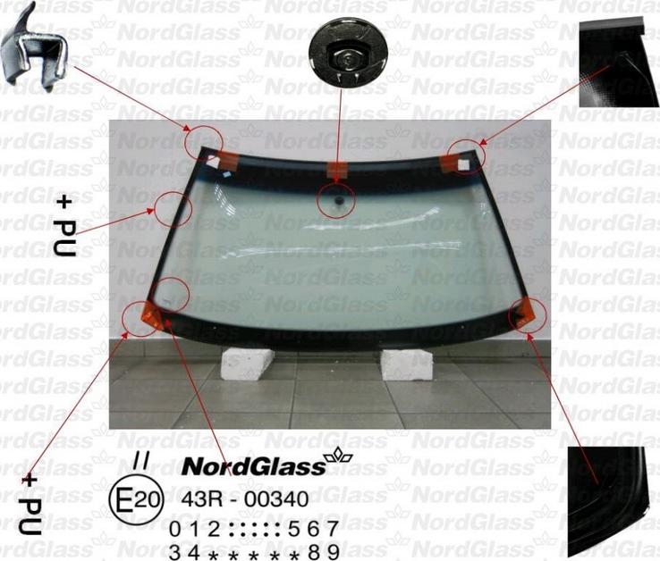 NordGlass 4044367 - Вітрове скло autocars.com.ua