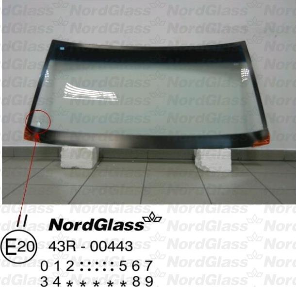 NordGlass 4044369 - Вітрове скло autocars.com.ua