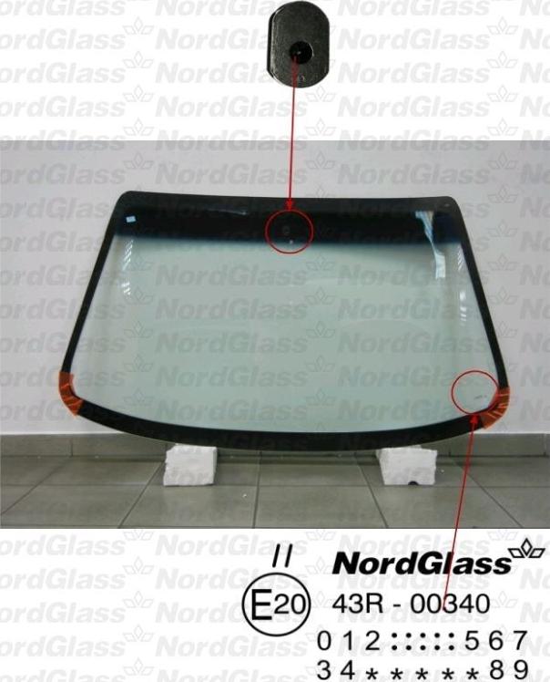 NordGlass 4044370 - Вітрове скло autocars.com.ua