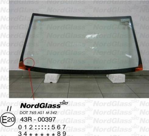 NordGlass 4044407 - Вітрове скло autocars.com.ua