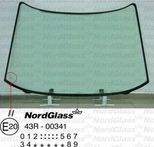 NordGlass 4044436 - Вітрове скло autocars.com.ua